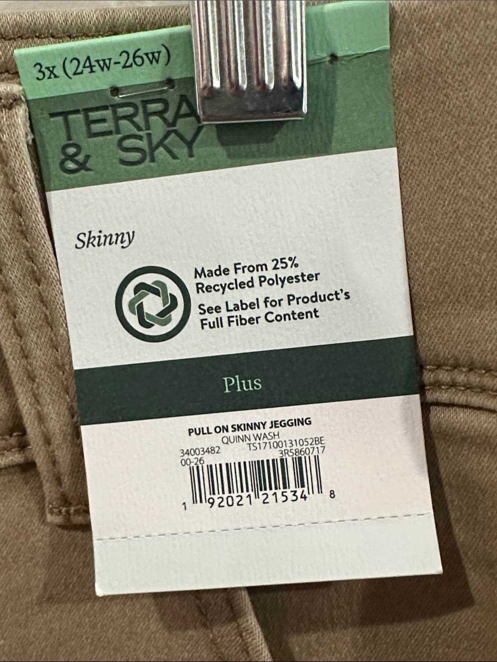 Women's Plus Size Pull On High Rise Skinny Leggings Size 3X - Picture 7 of 8